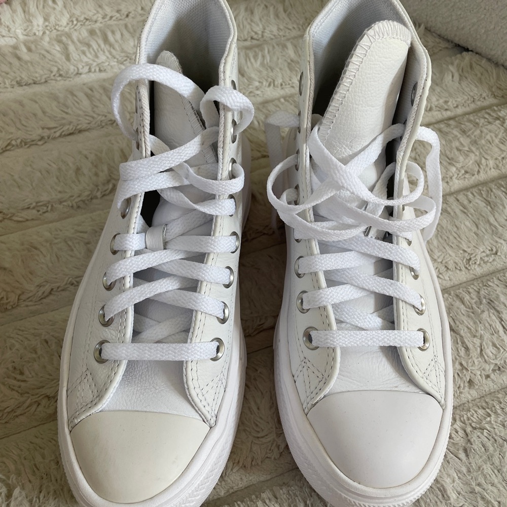 Converse Classic White High-Tops - Picture 2 of 2